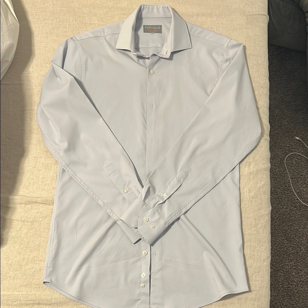 Perry Ellis Gray Dress Shirt Classic Fit